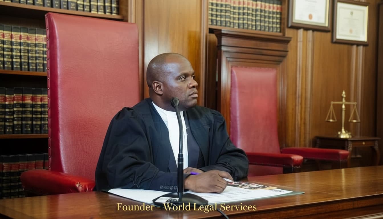 Advocate Raynos Gumbo, founder of World Legal Services